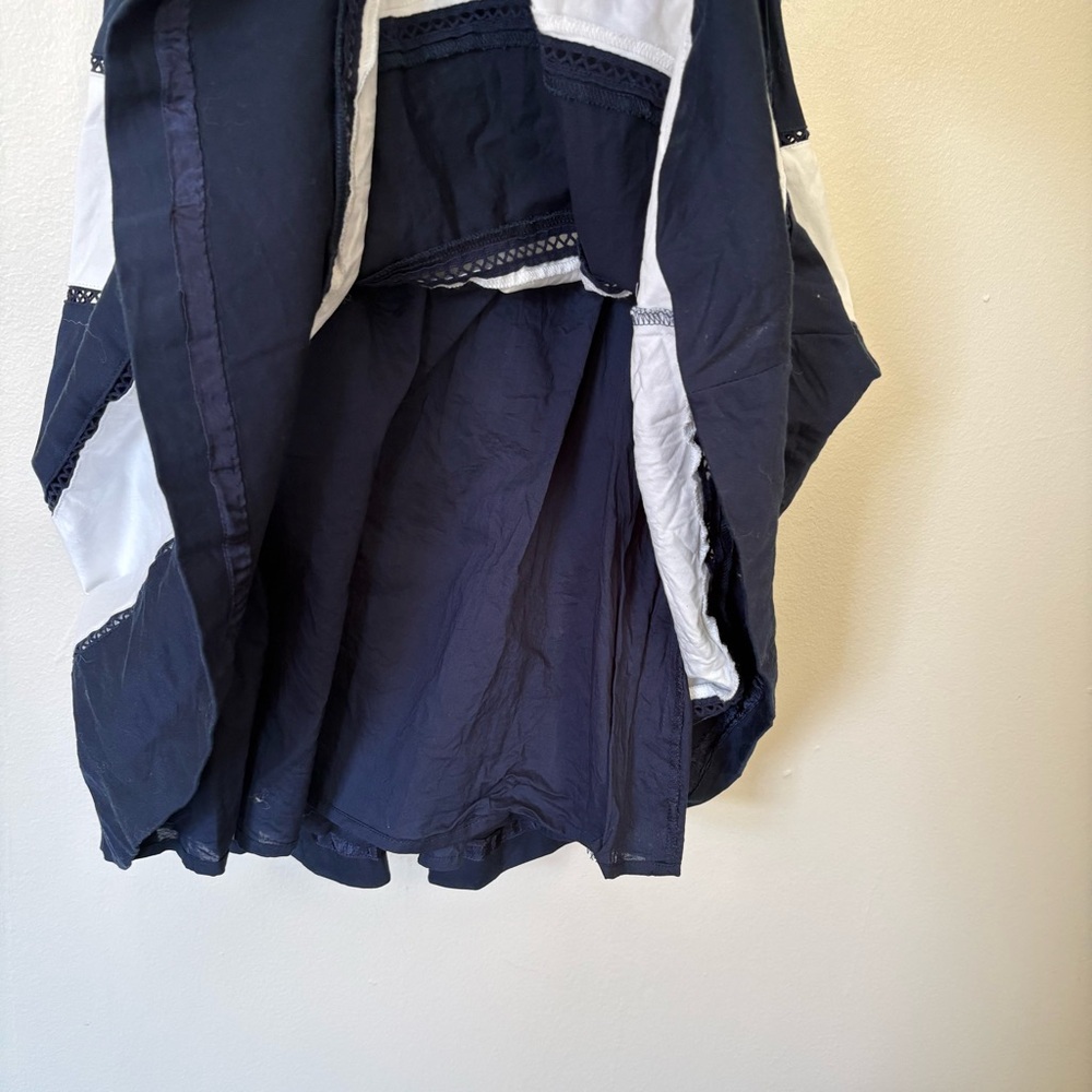 Eliza J Navy and White Striped Midi Dress Size 4 - Picture 11 of 15